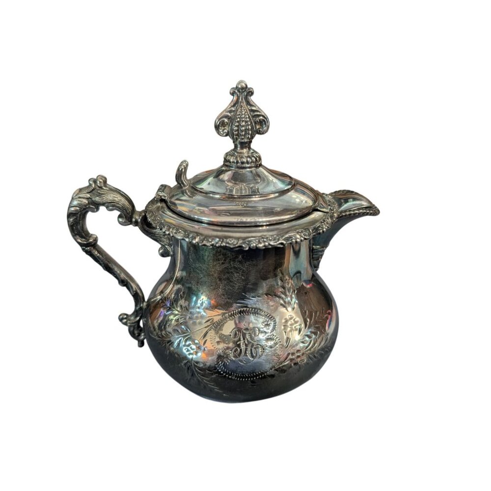 Creamer Forbes Silver 178 Antique Steamed Milk / Cream Silverplate, Hollowware